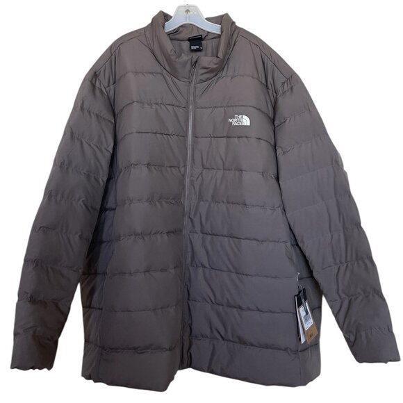 North Face Big Aconcagua 3 Jacket Mens Size 5X Puffer Down Falcon Brown - Picture 1 of 10